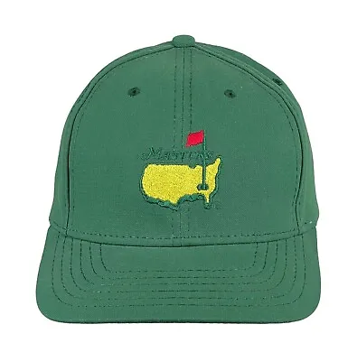 NOS Vtg Masters PGA Green Leather Strapback Hat American Needle Adjustable Cap • $38.99