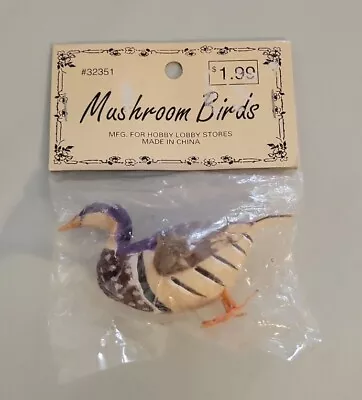 Mushroom Birds Foam Craft Vintage Duck  • $4