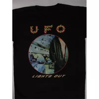 Lights Out UFO Band Black T-Shirt Cotton Unisex S-234XL • $18.99