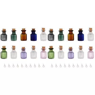 10pcs Multi-functional Glass Drifting Bottle Crafts Small Bottles • £14.38
