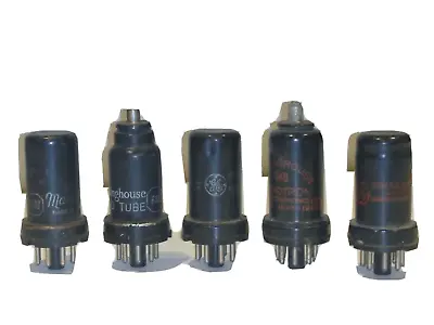 $57.99 • Buy Five Vintage Metal Case Vacuum Tubes 6SA7, 6A8, Two 6SK7 And 6K8