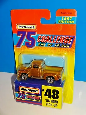 Matchbox 1997 Edition 75 Challenge Gold #48 '56 Ford Pick-up • $6.50