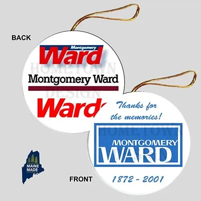 MONTGOMERY WARD DEPARTMENT STORE Christmas Ornament - Vintage Defunct Retail • $6.99