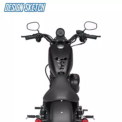 Tank Pad Fuel Tank Sticker Skull Guard Case Fit For Harley Sportster Dyna • $14.55