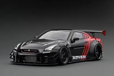 Ignition Model 1/18 IG2345 LB-WORKS Nissan GT-R R35 Type 2 Black / Red ADVAN • $249.90