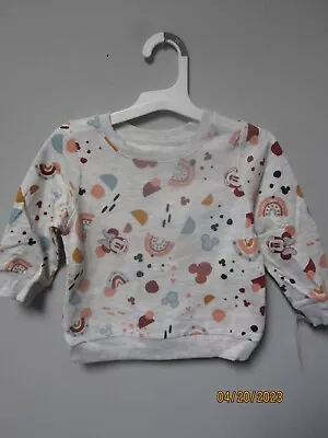 Disney Minnie Mouse Toddle Girls Printed Pullover Sweatshirt Size 2T • $12.99