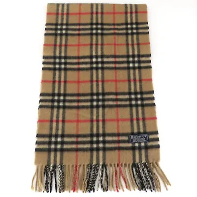 £97.67 • Buy Burberry Archive Beige Check Cashmere Scarf