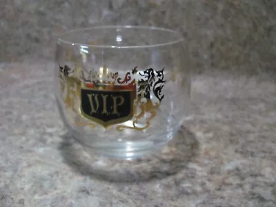 Vintage Set Of 4 VIP Roly Poly W/22K Gold Mid Century Cocktail Glassware 6 Oz • $26.99