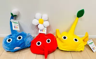 Pikmin Cosplay Hat Set Of 3 Colores Pikmin Costume Taito Prize H50×W30×D30cm • $109.80