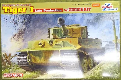 £49.99 • Buy 1/35 Dragon WW2 Pz.Kpfw.VI Ausf.E TIGER I Late Production W/Zimmerit 6383 04987