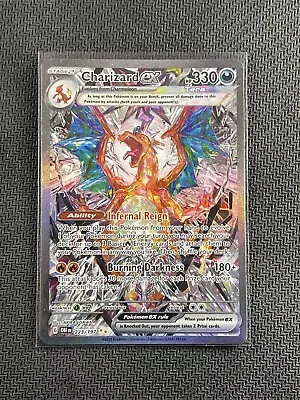 Pokemon Card Full Art Obsidian Flames Charizard Ex Illustration Art Holo 223/197 • $51