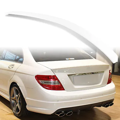 Painted ABS Rear Trunk Spoiler For Mercedes Benz W204 AMG Calcite White 650 • $120.99