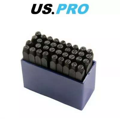 US PRO 36pc 4mm Large Letter And Number Punch / Metal Stamp Security Set 2049 • £11.65