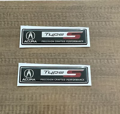 For Acura Type S MDX TLX RDX ILX RSX TL Emblem Badge Decal Sticker Black Chrome • $39