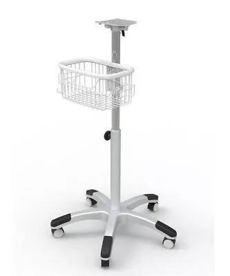 Rolling Stand For Patient Monitor Trolley Cart With Basket • $284.97