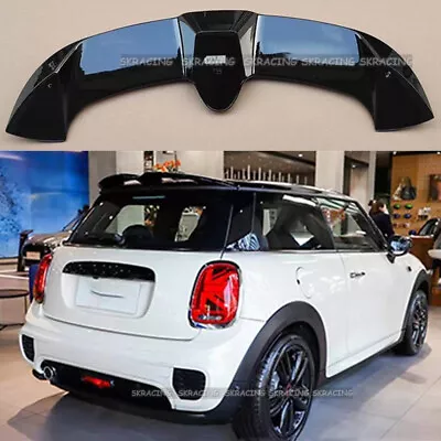 Fit For Mini F55 F56 Cooper S 2013 2014-2018 Gloss Black Rear Spoiler Roof Wing • $199