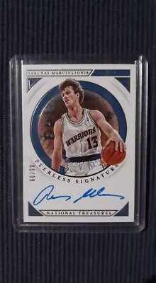 2018-19 National Treasures Sarunas Marciulionis Peerless Auto 60/99 Warriors • $19.99