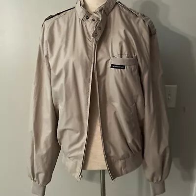 Vintage Khaki Light Tan Members Only Jacket Size 44 • $22