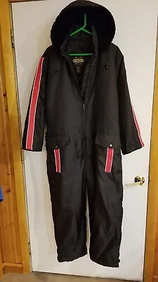 NEW Guide Gear Men's Snowsuit Snowmobile Suit Snap On Hood Black Size Medium • $55