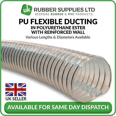 £189.30 • Buy Clear Flexible Ducting Hose/pipe For Ventilation Of Dust & Fumes Woodworking 