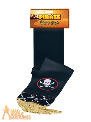 £4.99 • Buy Adult Pirate Waist Sash Belt Buccaneer Shipmate World Book Day Fancy Dress 