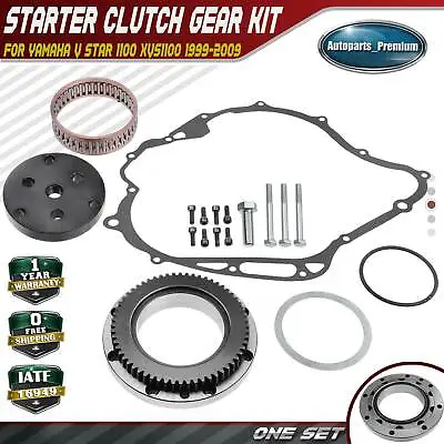 19Pcs Starter Clutch Gear Kit For Yamaha V Star 1100 1999-2009 99999-03908-00 • $96.99