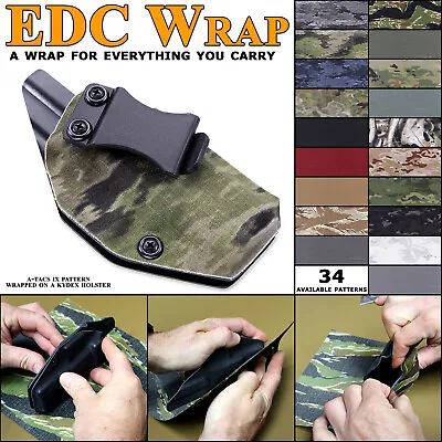 EDC Wrap - Cordura Fabric Wrap - Multiple Sizes  - (Multiple Patterns Available) • $15.99