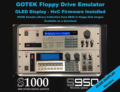 Floppy Drive Emulator HxC Firmware  AKAI MPC-3000 S-1000 S-1100 S-950 • $89