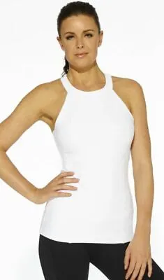 MSP By Miraclesuit Women's White High Neck Tank Large • $15.77