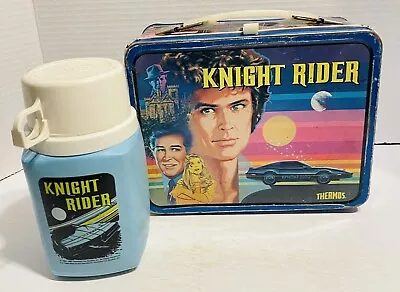 Vintage 1984 KnightRider Metal Lunchbox & Thermos • $40