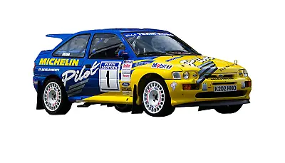 1:10 RC Clear Lexan Body Shell Ford Escort Cosworth WRC With Michelin Pilot Decs • £46.23