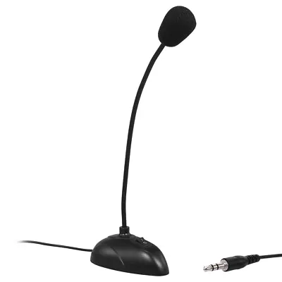 Desktop Mini Condenser Microphone Computer Mic Recording F/ Laptop PC 3.5mm • $7.23