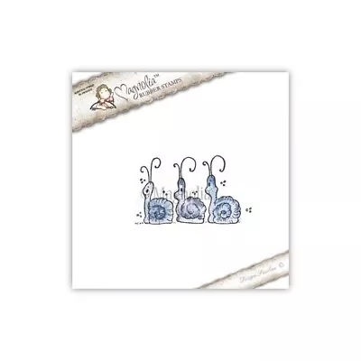 Magnolia Mini World Rubber Stamps Three Little Christmas Snails NEW • $3