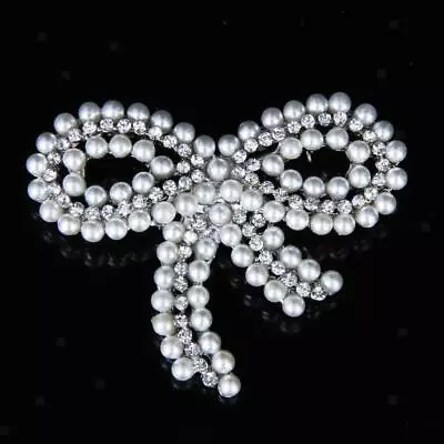 £3.23 • Buy Brooch Pin Diamante Flower Corsage Wedding Dress #