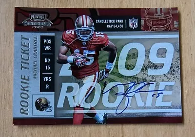 MICHAEL CRABTREE Rookie Autograph Card 2009 Playoff Contenders ROOKIE TICKET • $9.99