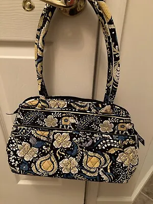 Vera Bradley Ellie Blue Bowler Elephant Paisley • $9.95