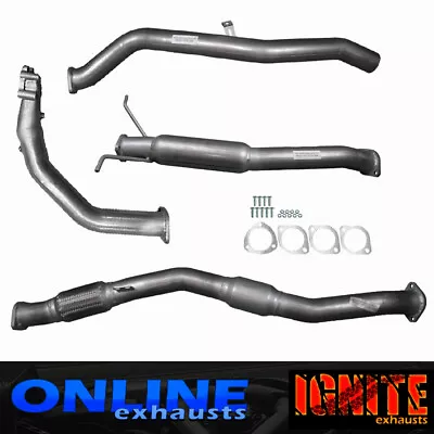 Full 3  Inch Exhaust For Nissan D22 Navara  2.5l Td 2008 On Cat/hotdog Silver • $715