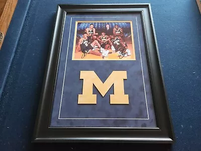 Michigan Fab Five Autographed 8x10 Chris Weber Jalen Rose Juwan Howard King COA • $3149.99