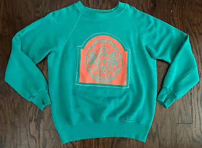 Vintage Williamsburg Virginia Velva Sheen Green Sweatshirt Adult L • $25