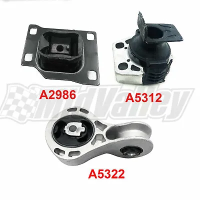 3pcs Engine Motor & Transmission Mount Bushing For 2008 - 2011 Ford Focus 2.0L • $40.87