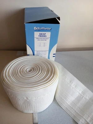 £90 • Buy Rufflette Deep Tridis,triple Pleat,Pinch Pleat Curtain Tape. Approx 32m