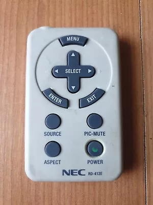 NEC RD-412E REMOTE CONTROL - For VT SERIES PROJECTORS  • £6