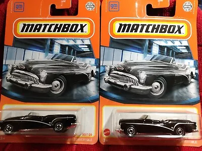 2022 Matchbox 1953 Buick Skylark Convertible Black #83 83/100 Lot Of 2 • $5.99