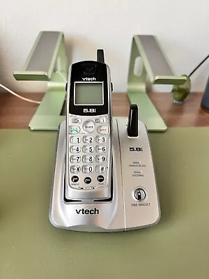 Vtech Dect 5.8GHZ Single Line Cordless Phone System Homephone Tested W/ All Cord • $13.99