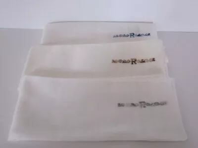 Vintage Mens Fine Quality Cotton Monogram Initial  R  Handkerchiefs  Set Of 3 • $8