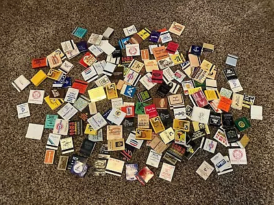 Lot Of 170+ Matchbooks Mostly Unstruck Retro Match Books ESTATE SALE FIND • $48