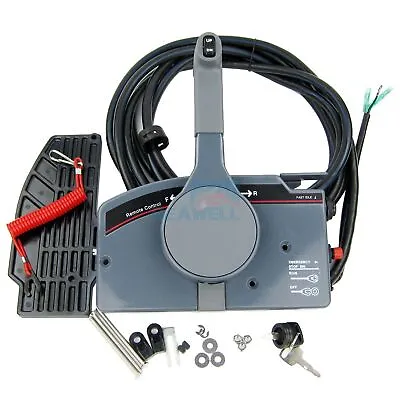 Boat Outboard Remote Control Box For Yamaha 10Pin Cable Left Right PUSH Throttle • $125.99