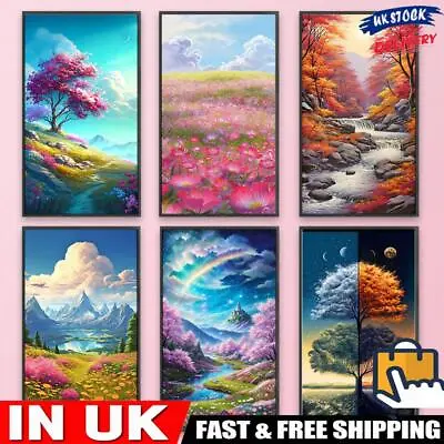 Paint By Numbers Kit On Canvas DIY Oil Art Landscape Picture Home Decoration # • £9.39