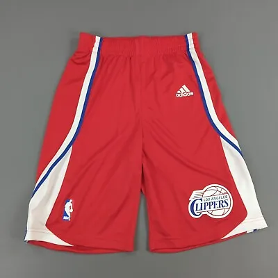 Los Angeles LA Clippers Basketball Shorts Kids US Small Red Adidas NBA 9-10Y • $24.99