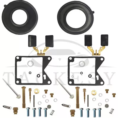 2x FOR Yamaha Virago 750 XV750 1981-1983 Carburetor Rebuild Kit Diaphragm Float • $15.83